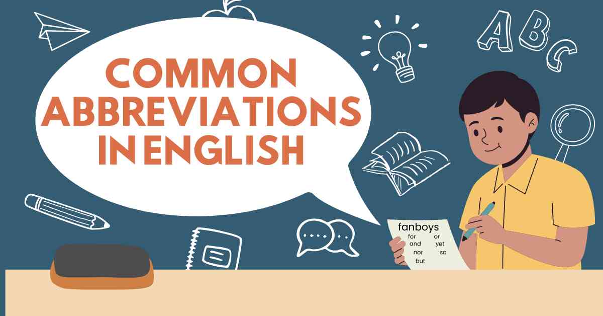 Common Abbreviations in English