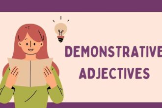 Demonstrative Adjectives