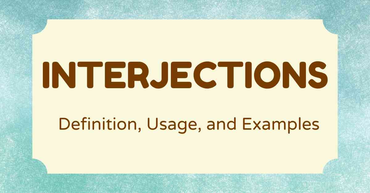 Interjections