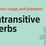 Intransitive verbs