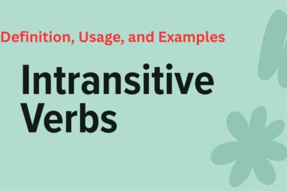 Intransitive verbs