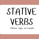 Stative Verbs