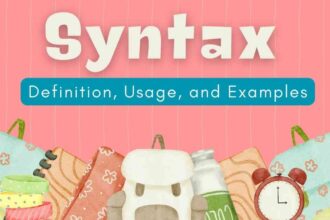 Syntax Definition Usage and Examples