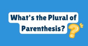 What's the Plural of Parenthesi
