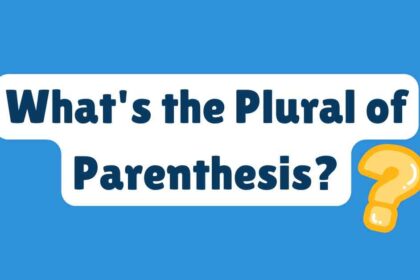 What's the Plural of Parenthesi