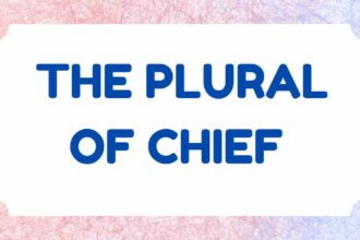 the Plural of Chief