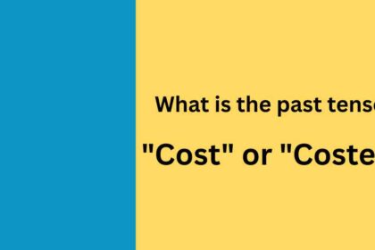 what is the past-tense cost or costed