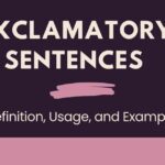 Exclamatory Sentences