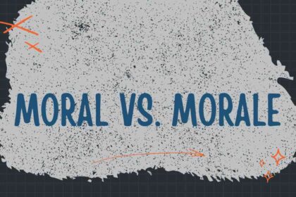 Moral vs. Morale