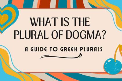 What Is the Plural of Dogma
