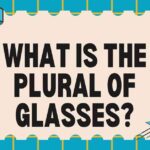 What Is the Plural of Glasses