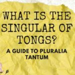 What Is the Singular of Tongs