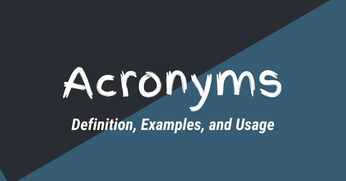 Acronyms