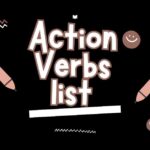 Action Verbs list