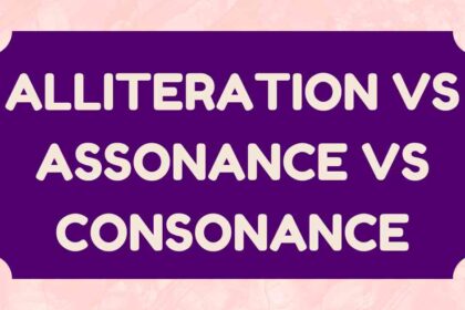 Alliteration vs Assonance vs Consonance