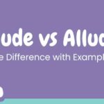 Elude vs Allude