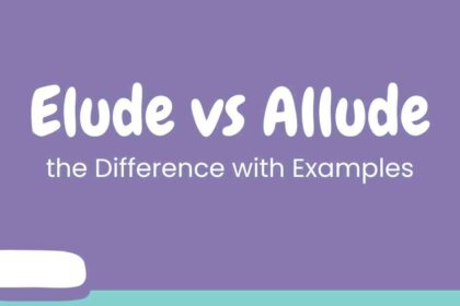 Elude vs Allude