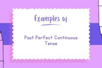 Examples of Past Perfect Continuous Tense