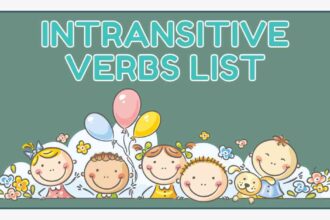 Intransitive Verbs list