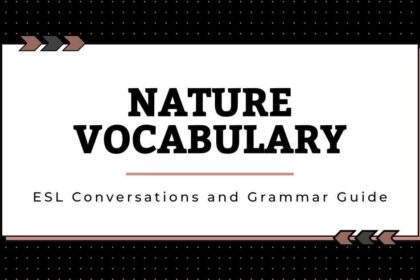 Nature Vocabulary