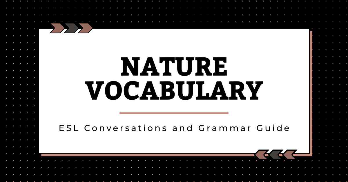 Nature Vocabulary