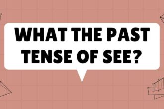 what the Past Tense of See
