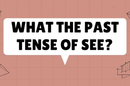 what the Past Tense of See