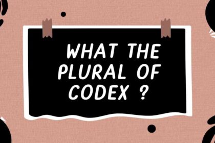 what the Plural of Codex