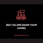 Escape Room Team Names