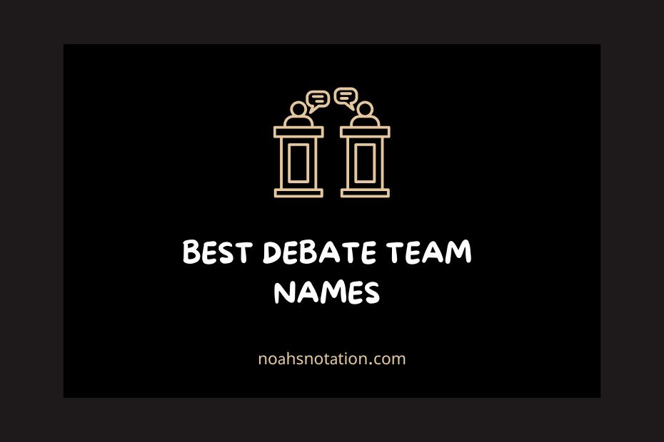 Debate Team Names