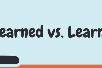 Learned vs Learnt