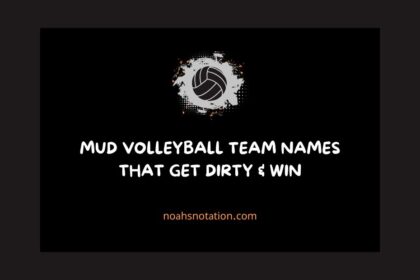 Mud Volleyball Team Names