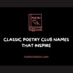 Poetry Club Names