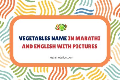 Vegetables Name in Marathi and English with Pictures
