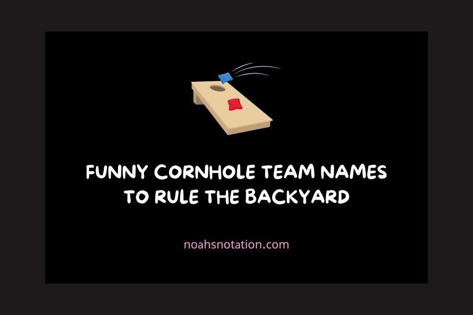 cornhole team names