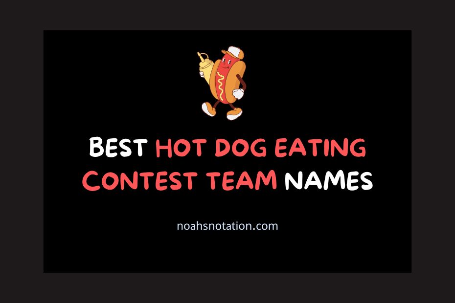 hot dog eating contest team names