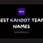 kahoot team names