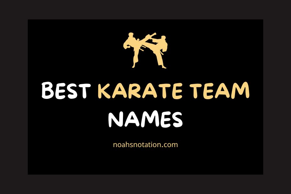 karate team names