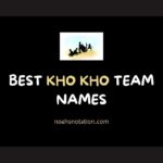 kho kho team names