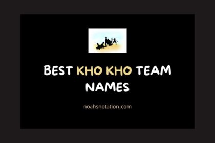 kho kho team names