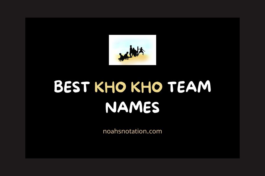 kho kho team names