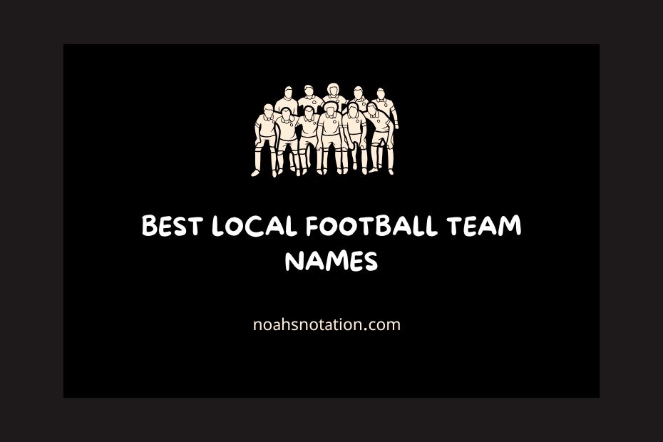 local football team names