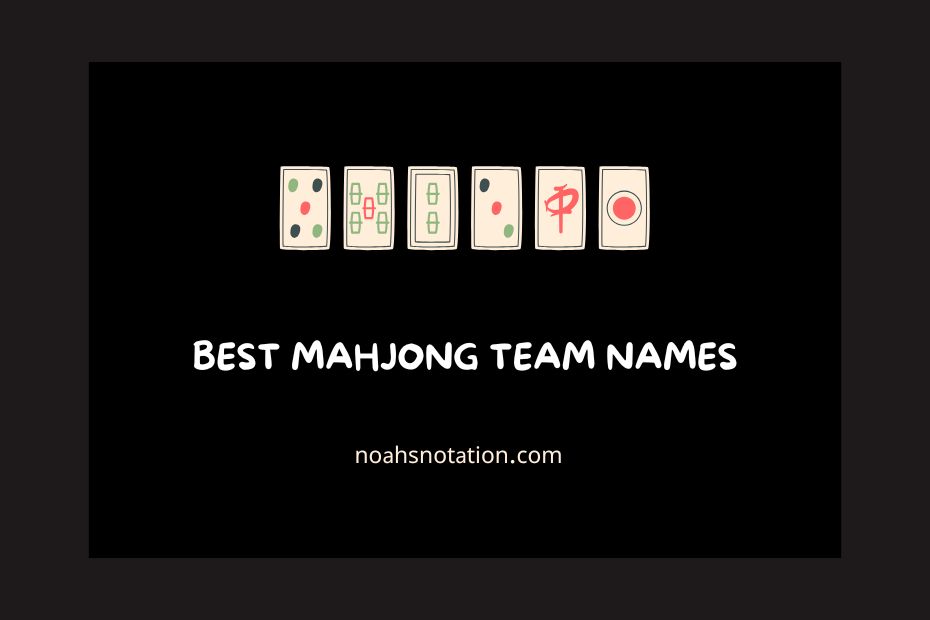 mahjong team names