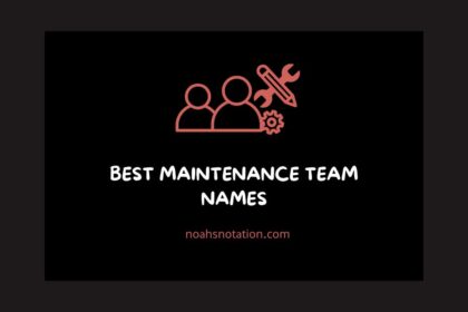 maintenance team names