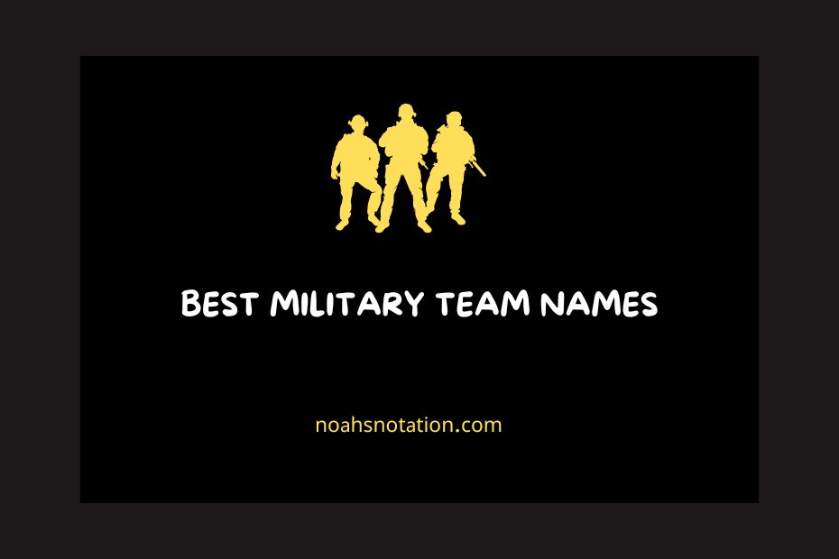 military team names
