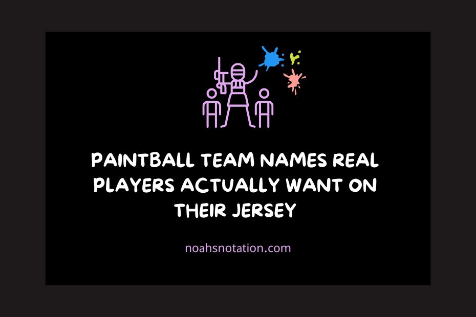 paintball team names