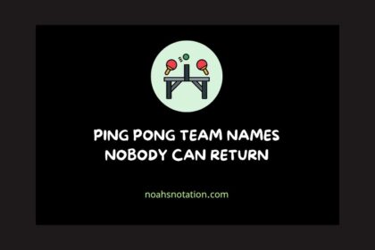 ping pong team names