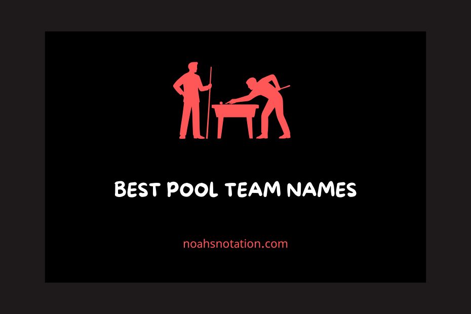 pool team names