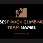 rock climbing team names