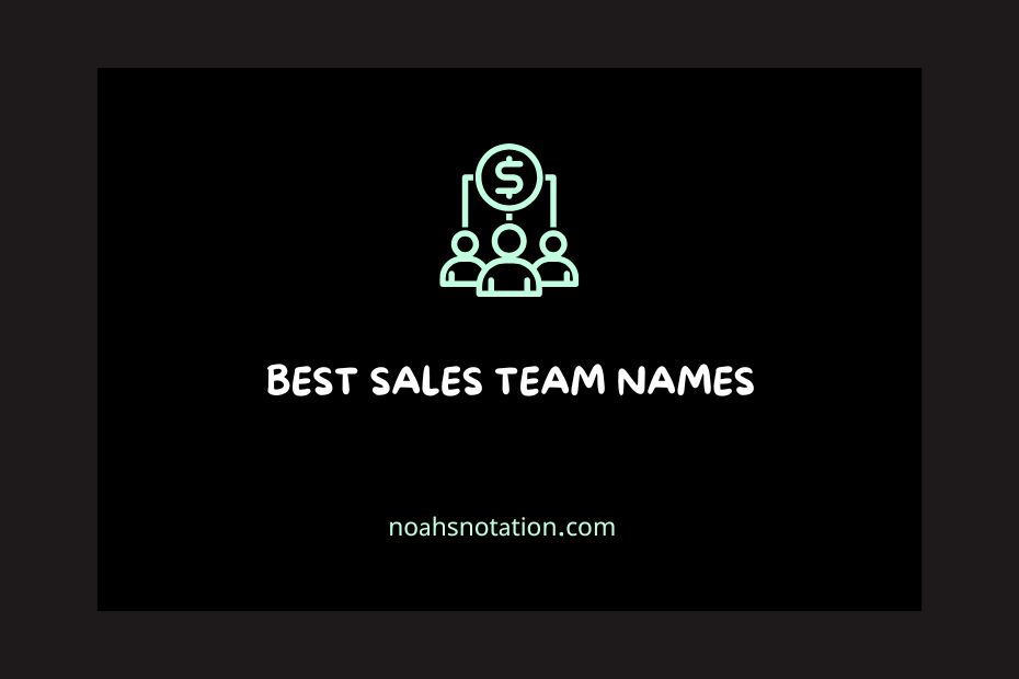 sales team names